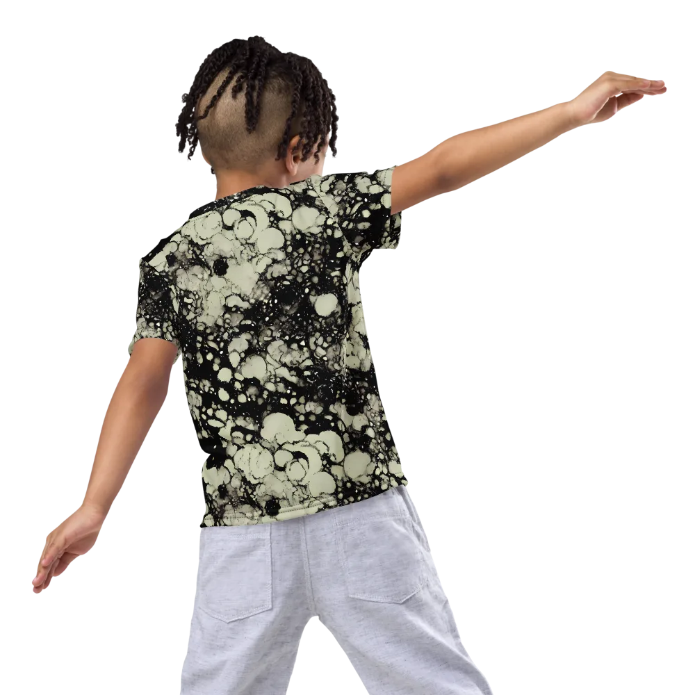 Inkstone Bloom on Kids Crew Neck T-Shirt — Back
