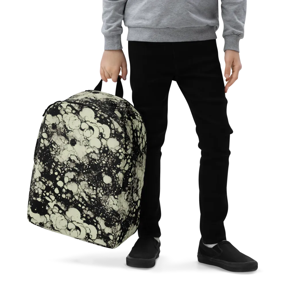 Inkstone Bloom on Minimalist Backpack — Zoomed-in