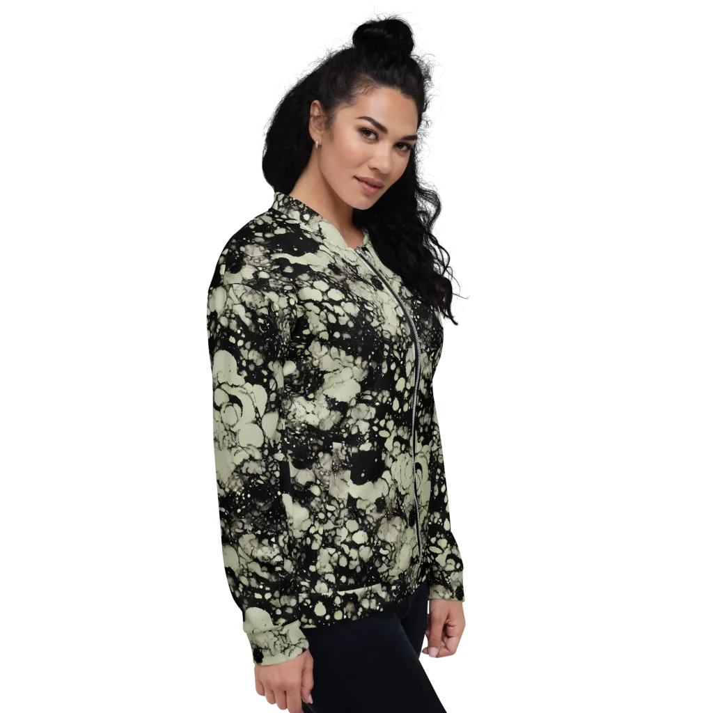 Inkstone Bloom on Bomber Jacket — Right