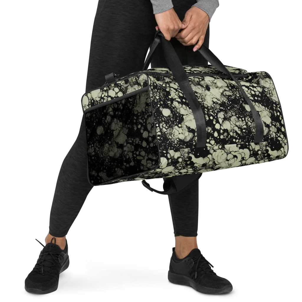 Inkstone Bloom on Duffle Bag — Right Front