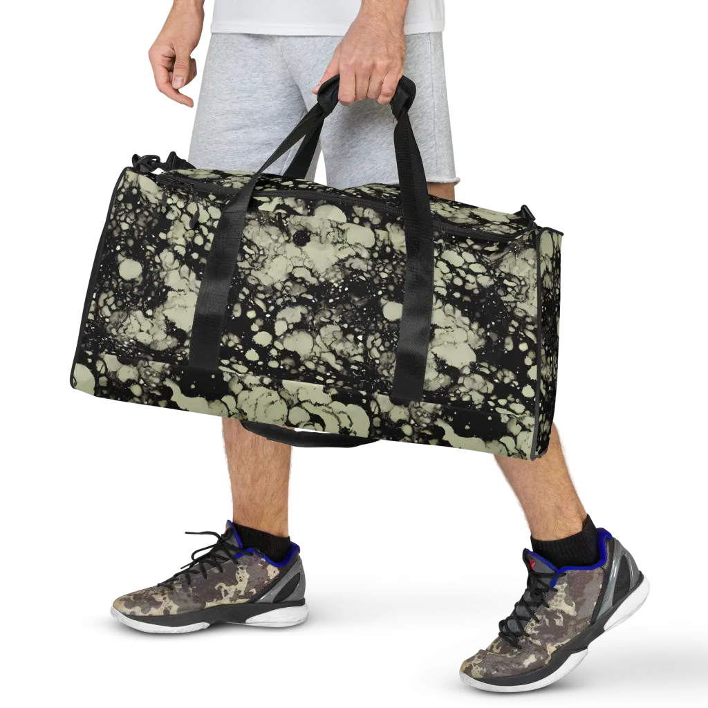 Inkstone Bloom on Duffle Bag — Front