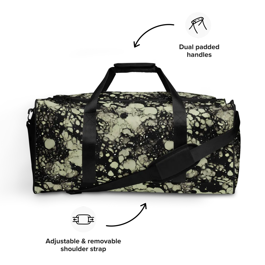 Inkstone Bloom on Duffle Bag — Front