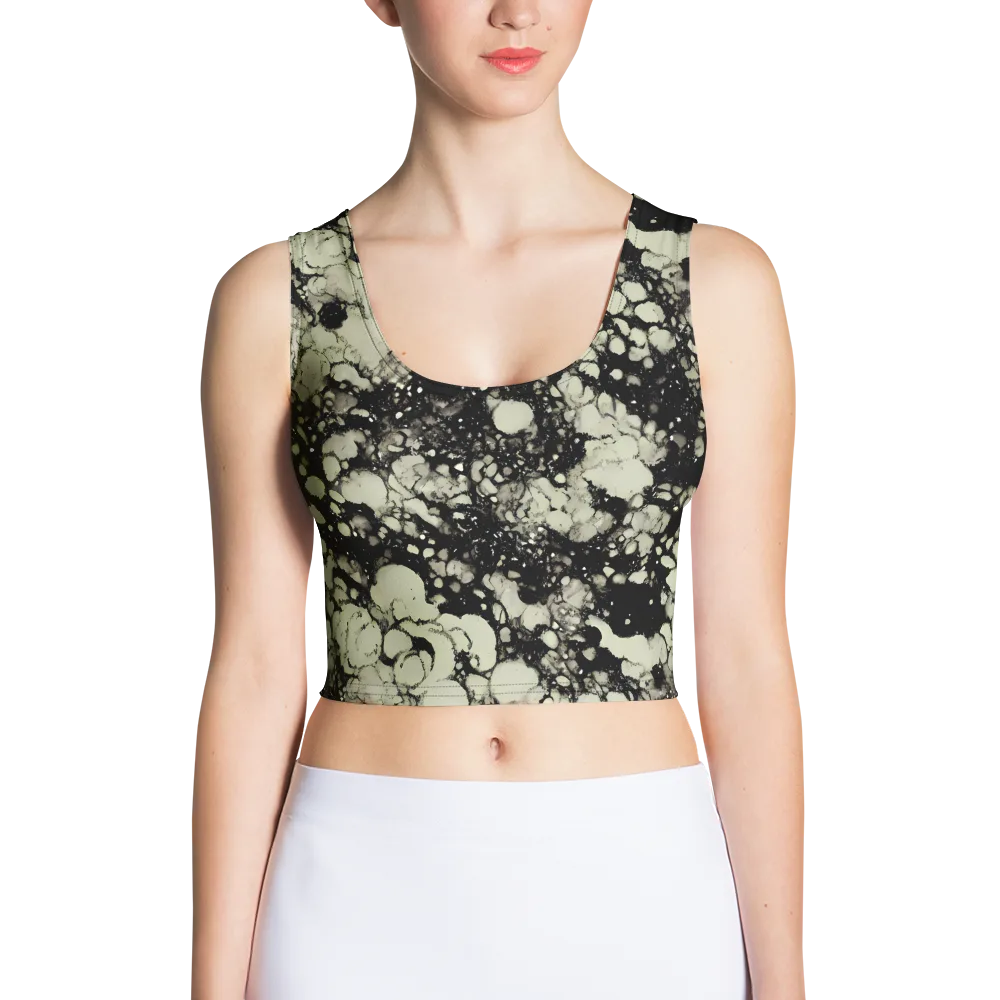 Inkstone Bloom on Crop Top — Front