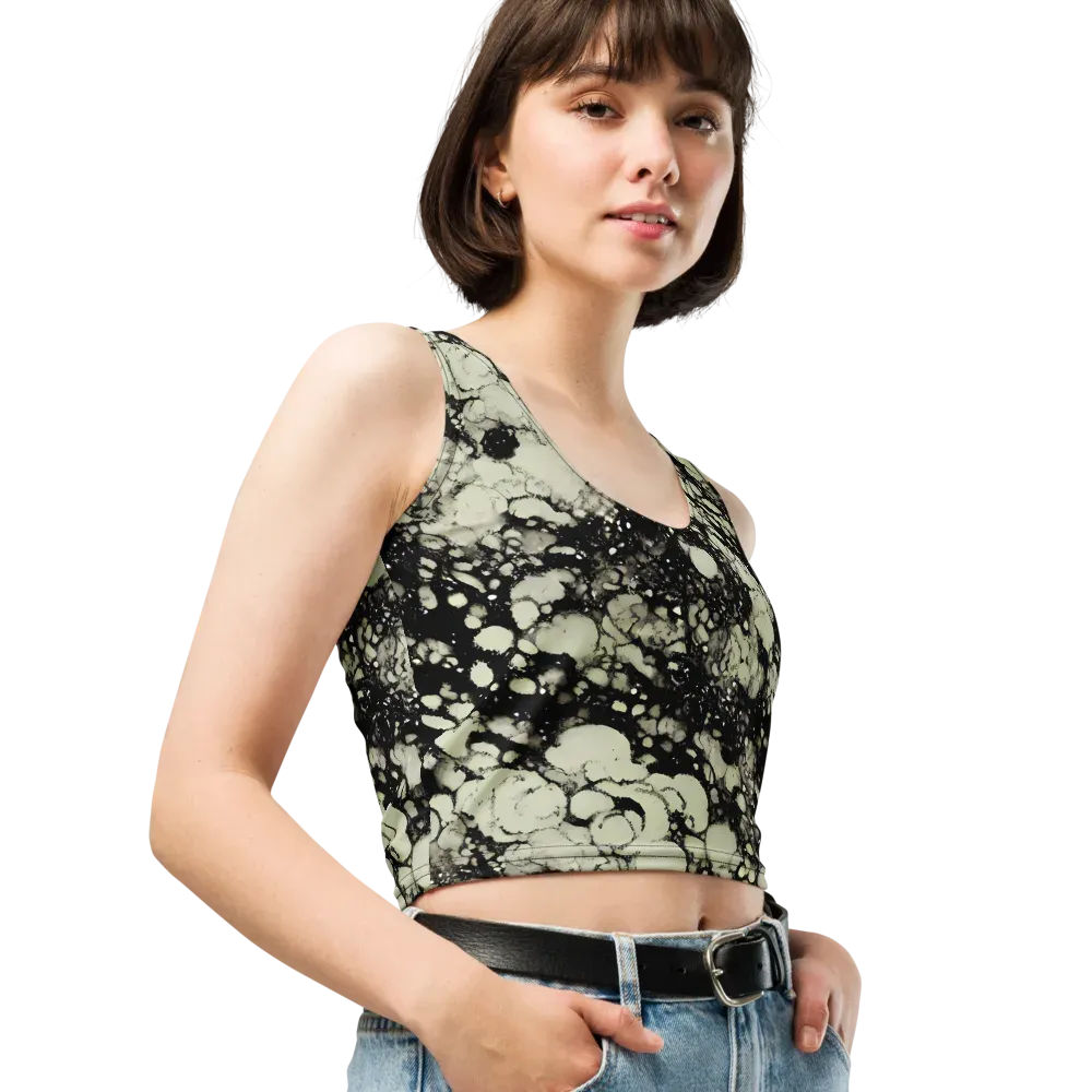 Inkstone Bloom on Crop Top — Right Front