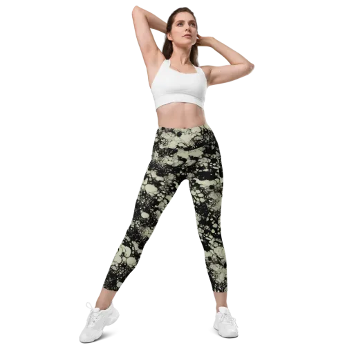 Inkstone Bloom on a Leggings with Pockets