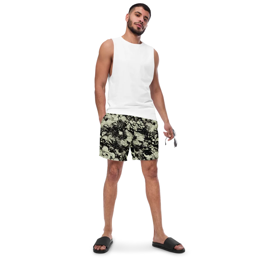 Inkstone Bloom on Swim Trunks — Front