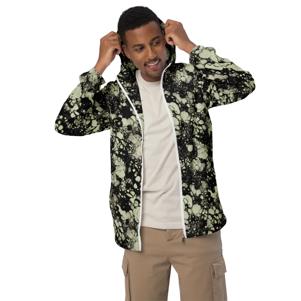Inkstone Bloom on Men's Windbreaker — Front
