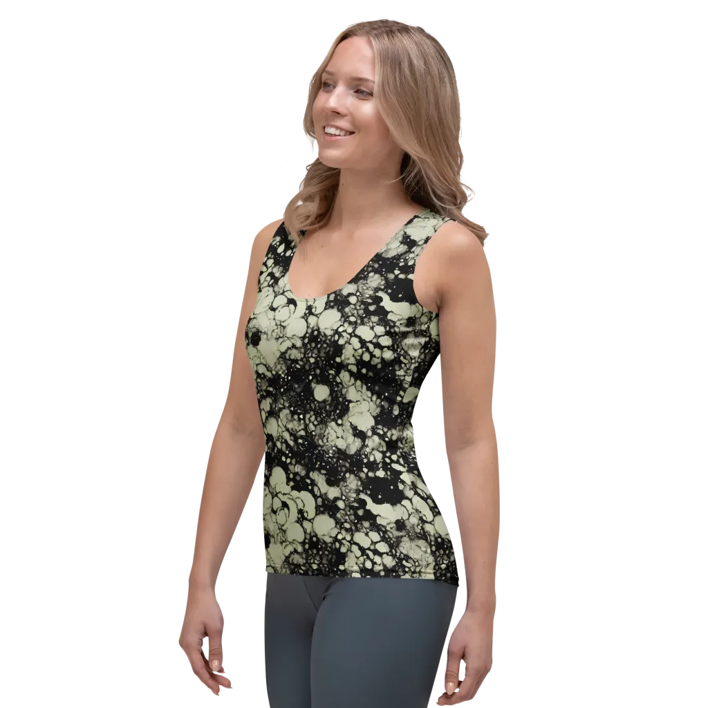 Inkstone Bloom on Women's Tank Top — Left Front