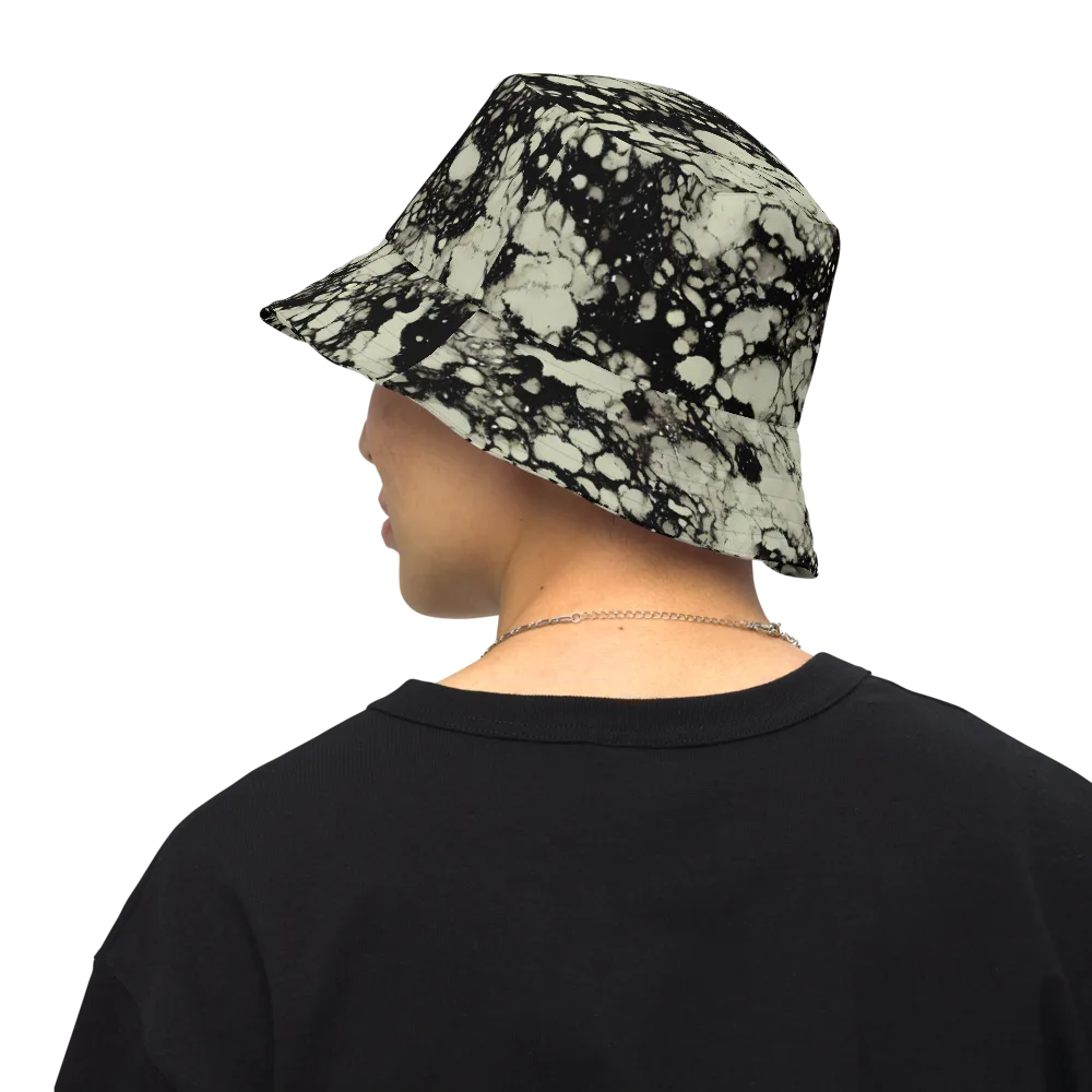 Inkstone Bloom on Reversible Bucket Hat — Back Inside