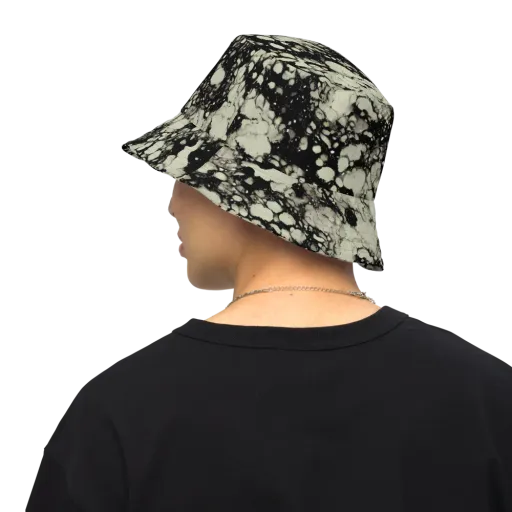 Inkstone Bloom on a Reversible Bucket Hat