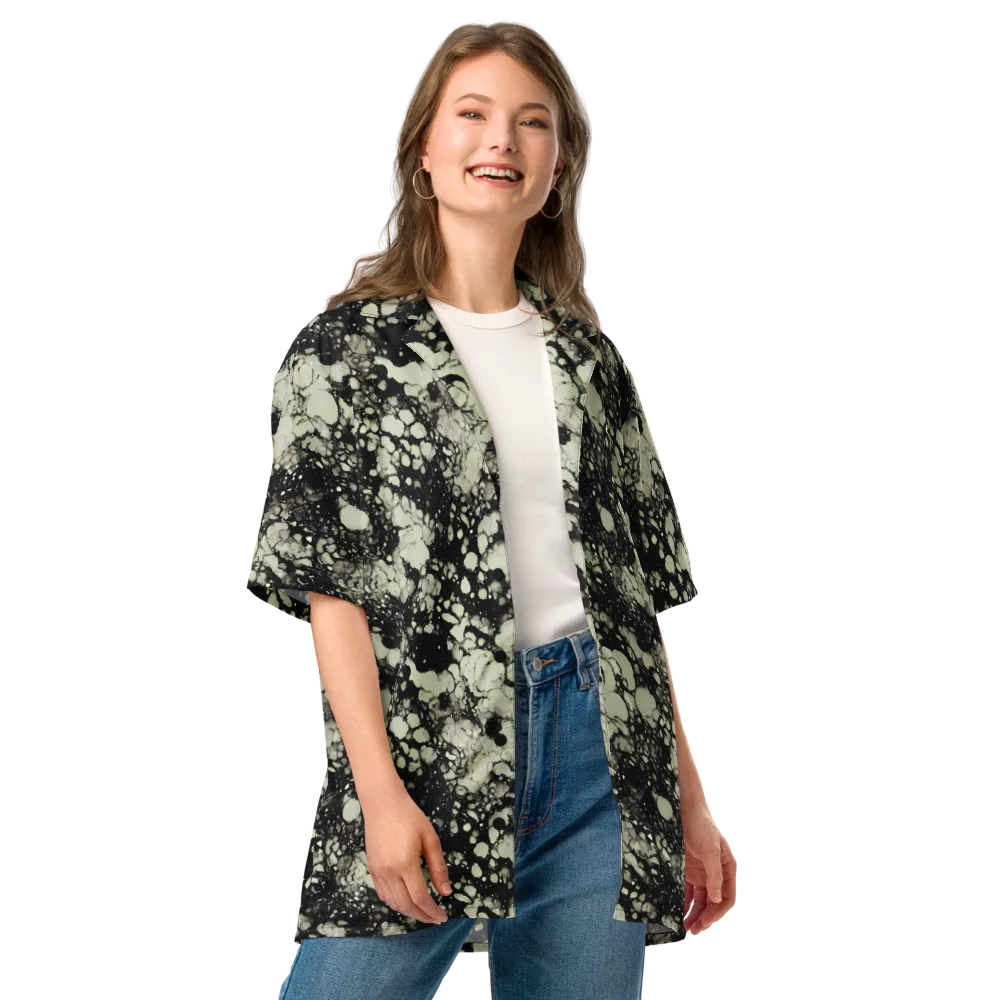 Inkstone Bloom on Button Shirt — Front