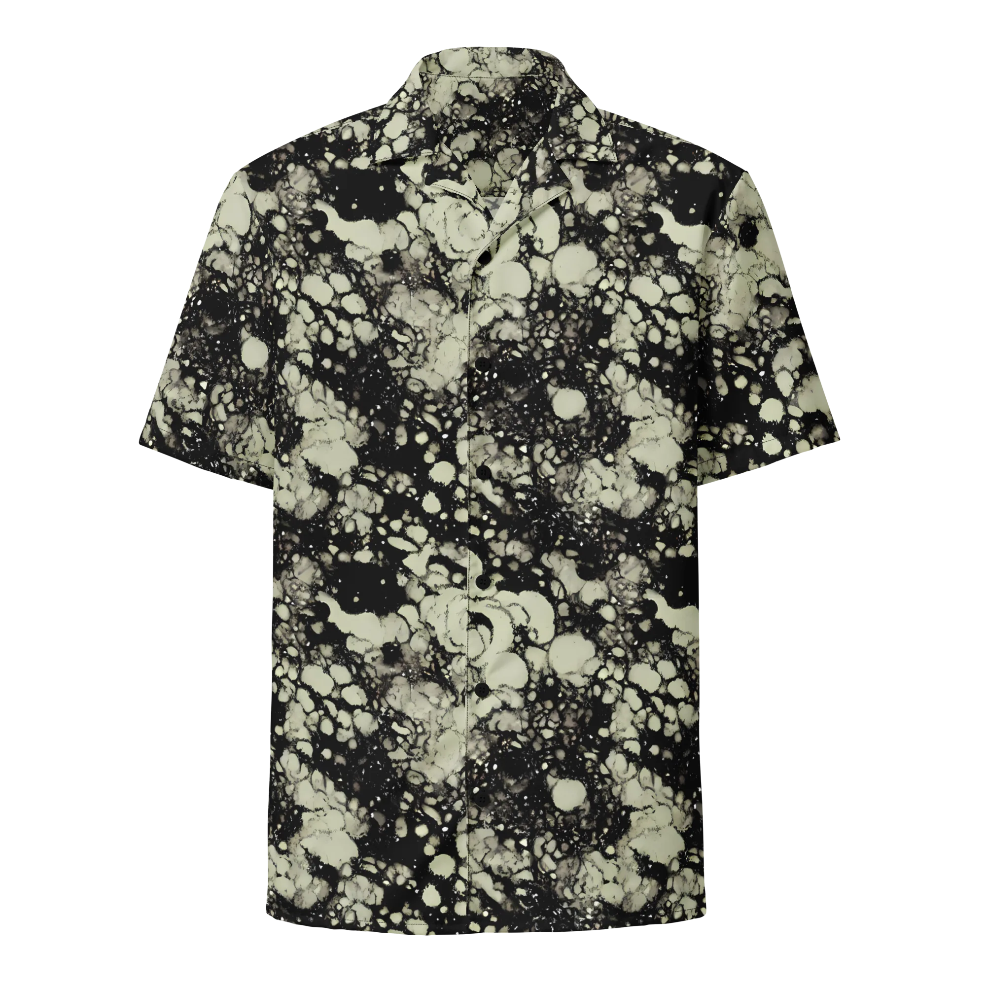 Inkstone Bloom on Button Shirt — Front