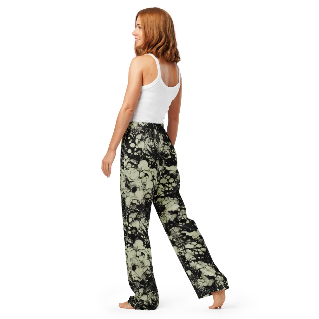 Inkstone Bloom on Women's Pajama Pants — Back