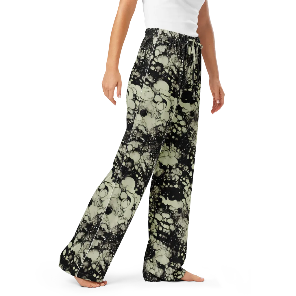 Inkstone Bloom on Women's Pajama Pants — Right Front