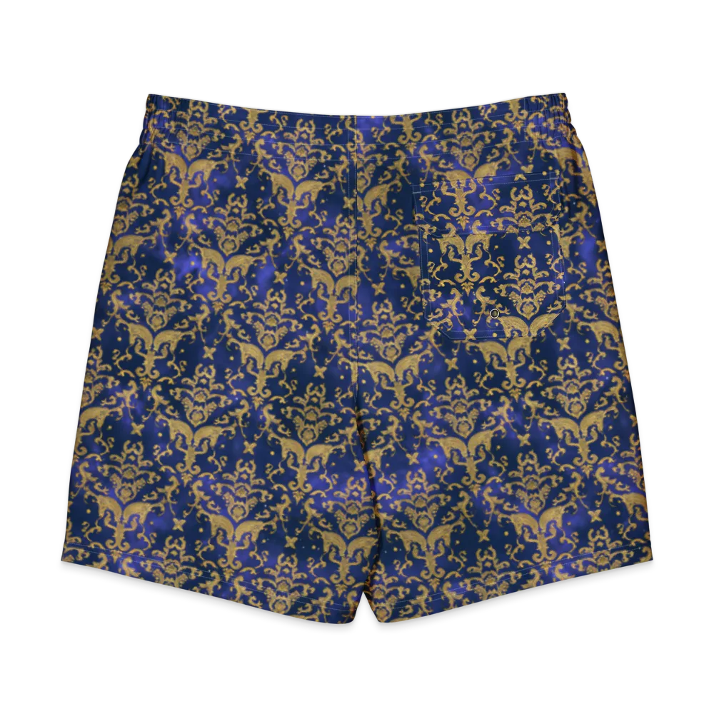 Royal Filigree on Men's Board Shorts — Back