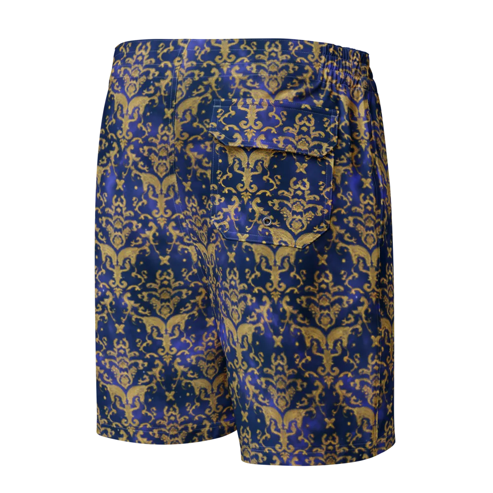 Royal Filigree on Men's Board Shorts — Back