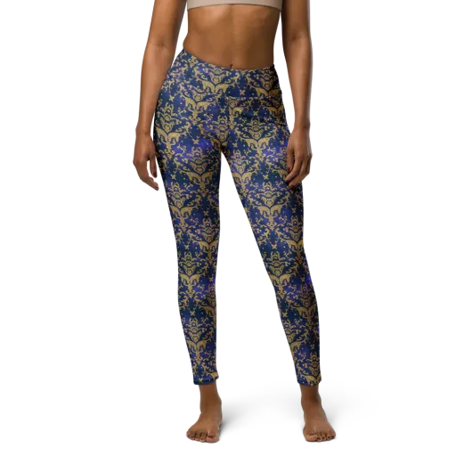 Royal Filigree on a Yoga Leggings