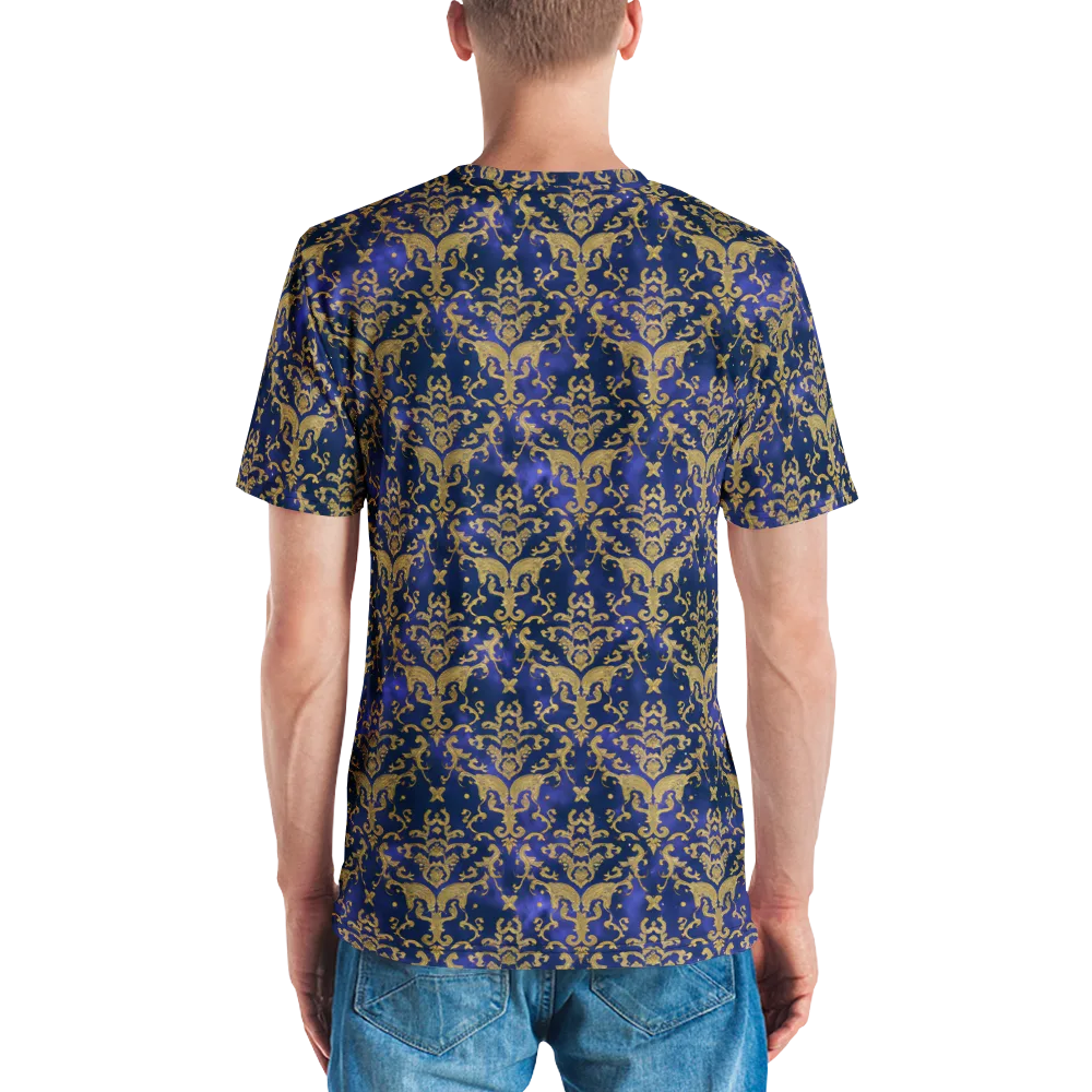 Royal Filigree on Men's Crew Neck T-Shirt — Back