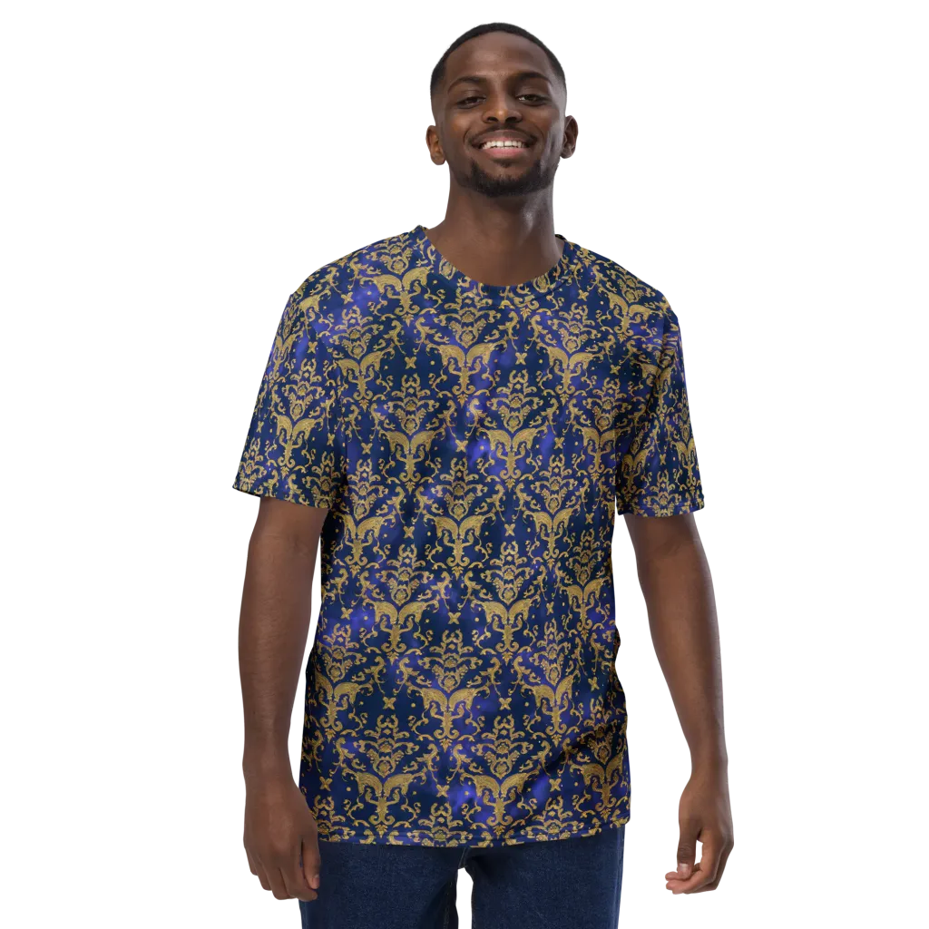 Royal Filigree on Men's Crew Neck T-Shirt — Front