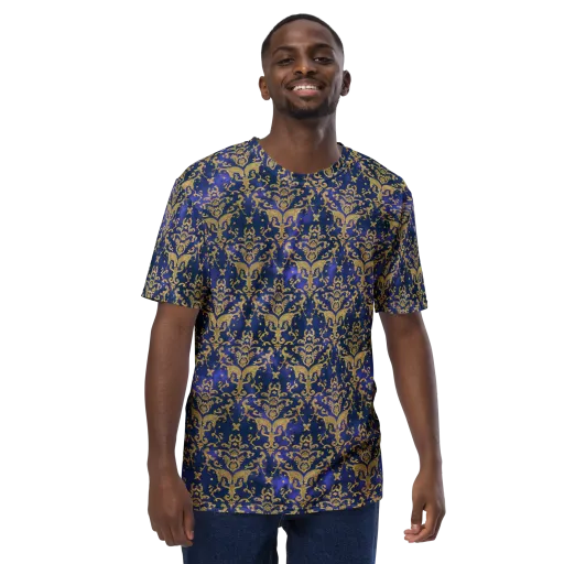 Royal Filigree on a Men's Crew Neck T-Shirt