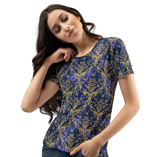 Royal Filigree on a Women's Crew Neck T-Shirt