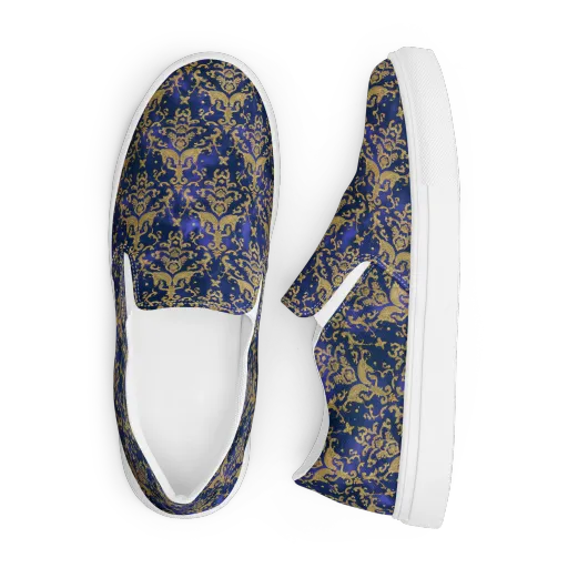 Royal Filigree on a Men's Slip-On Canvas Shoes