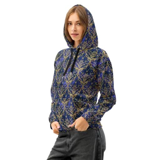 Royal Filigree on a Cotton Hoodie