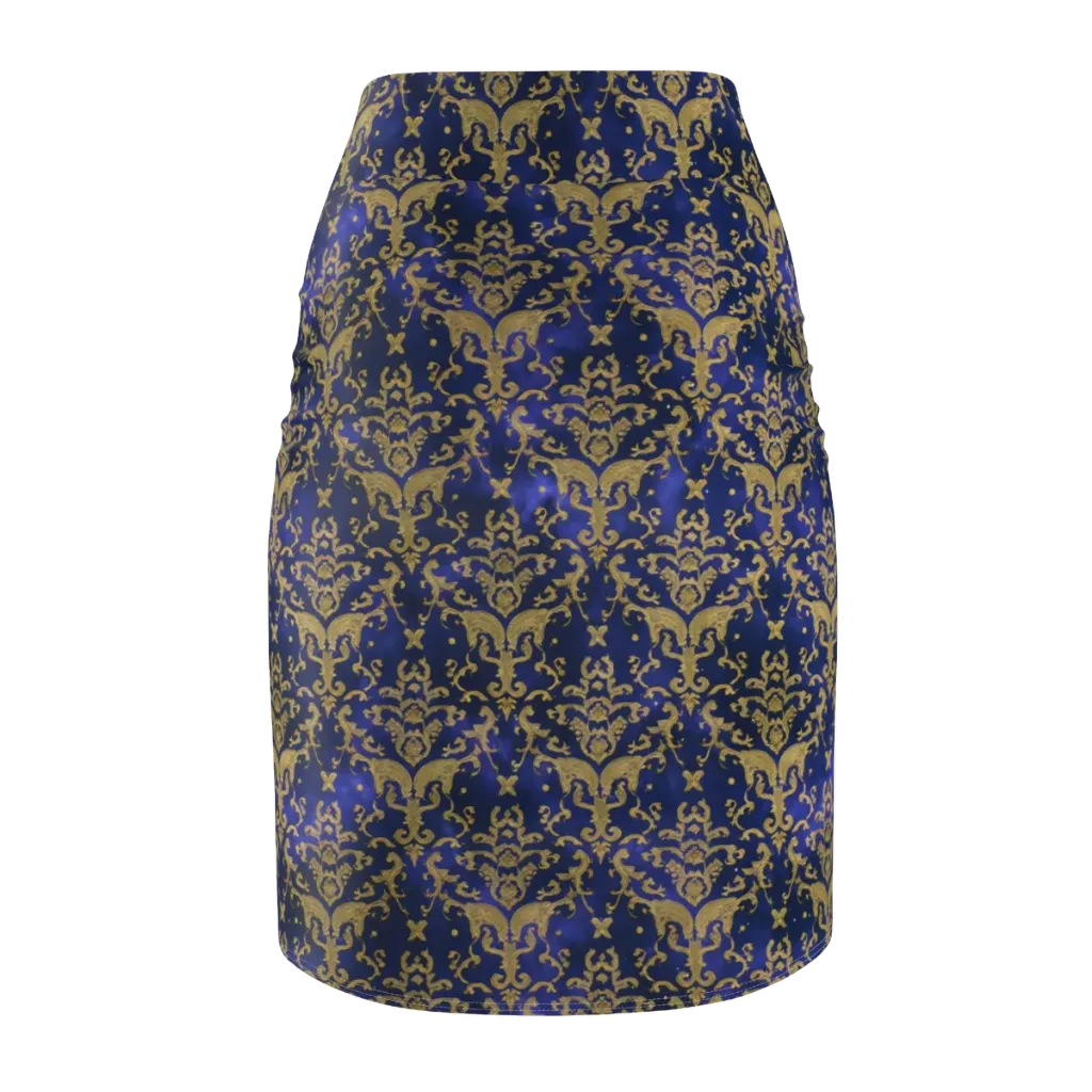 Royal Filigree on Pencil Skirt — Back
