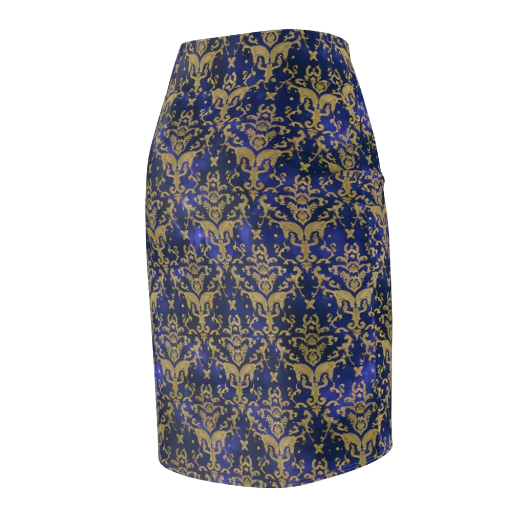 Royal Filigree on Pencil Skirt — Back Side