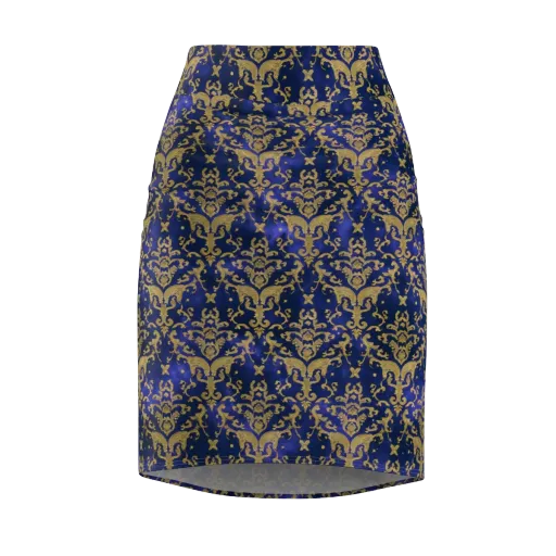 Royal Filigree on a Pencil Skirt