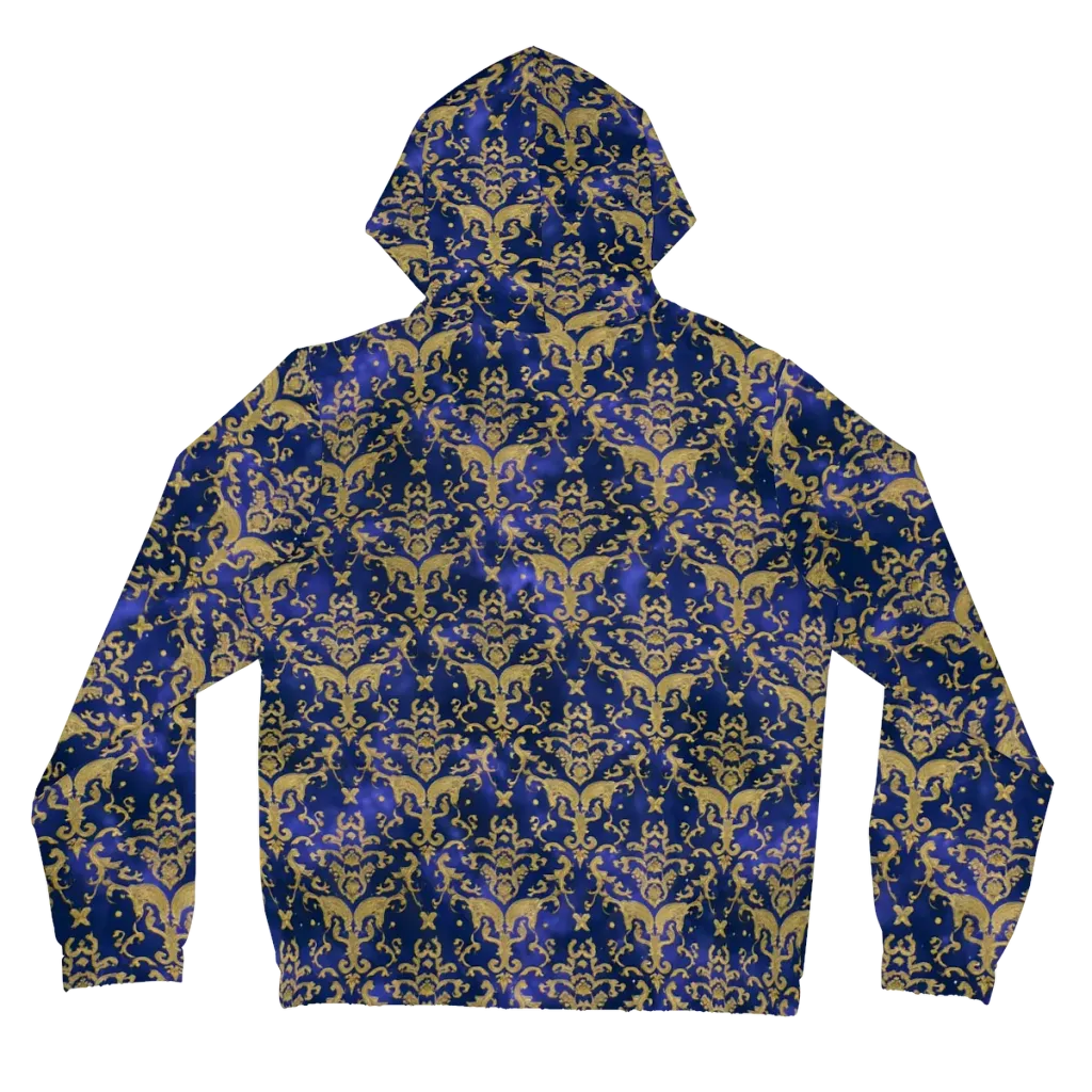 Royal Filigree on Women's Full-Zip Hoodie — Back