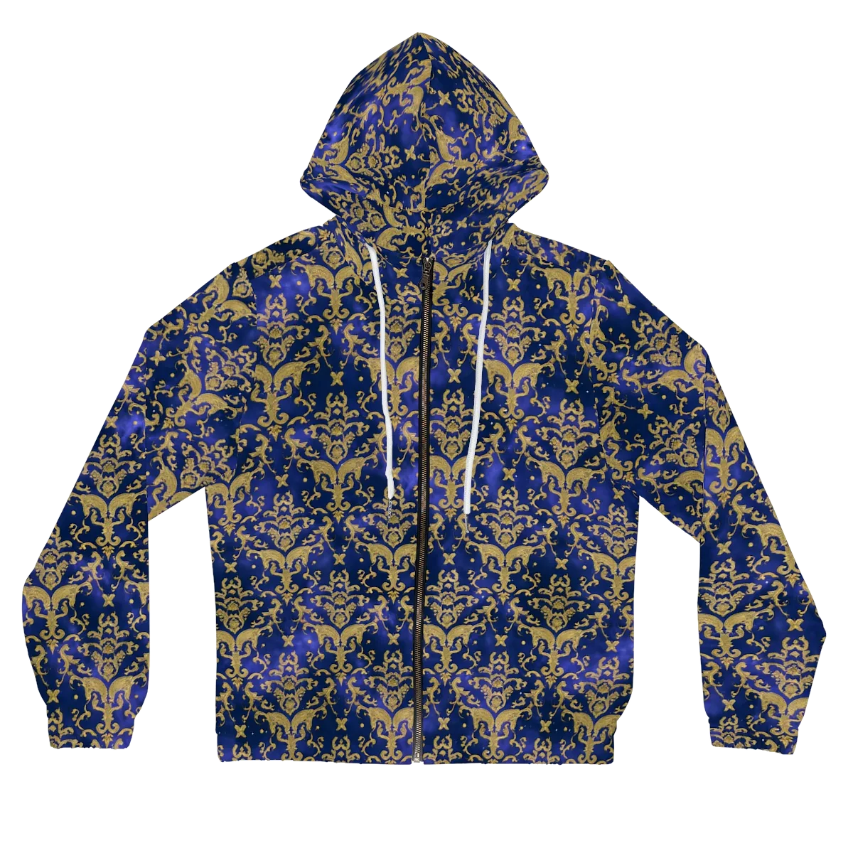 Royal Filigree on Women's Full-Zip Hoodie — Front