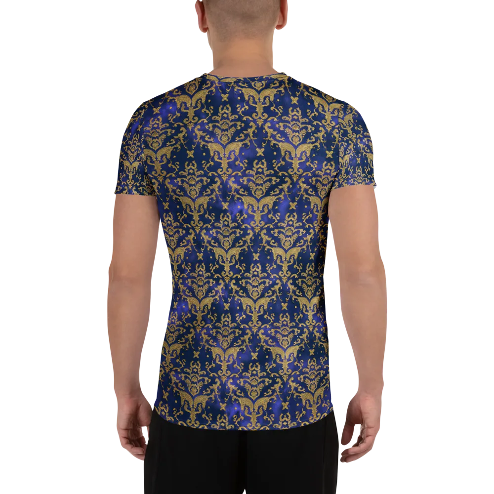Royal Filigree on Men's Athletic T-Shirt — Back