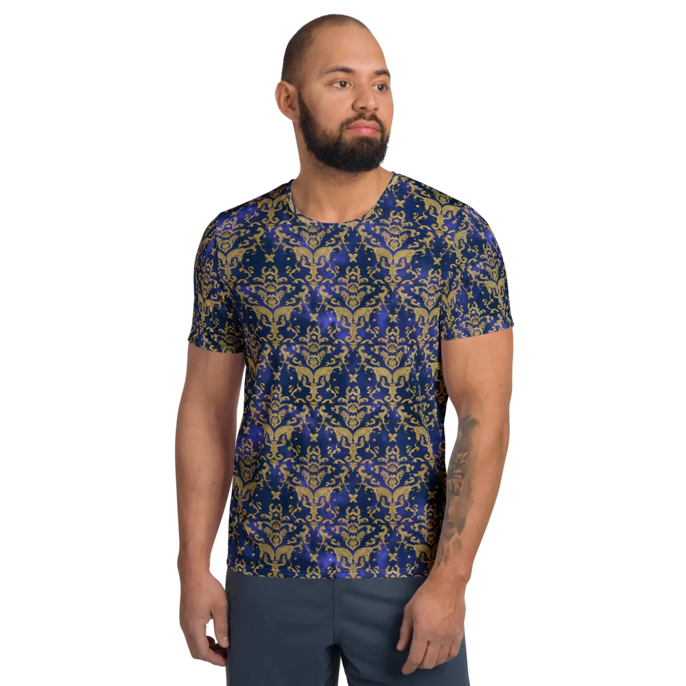 Royal Filigree on Men's Athletic T-Shirt — Front