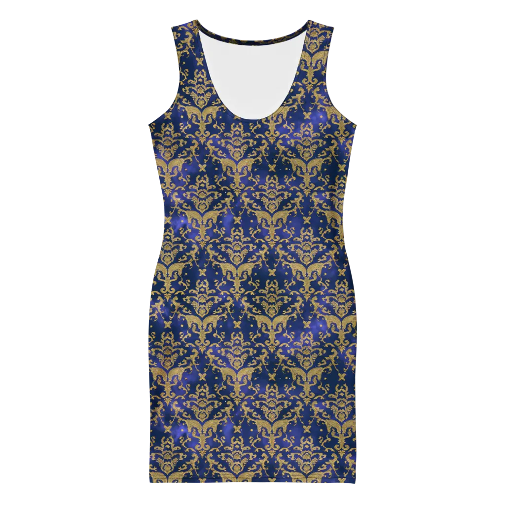 Royal Filigree on Bodycon Dress — Front