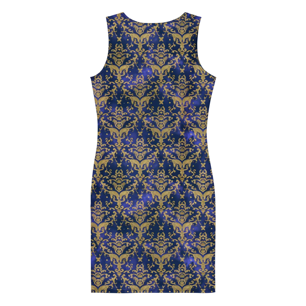 Royal Filigree on Bodycon Dress — Back