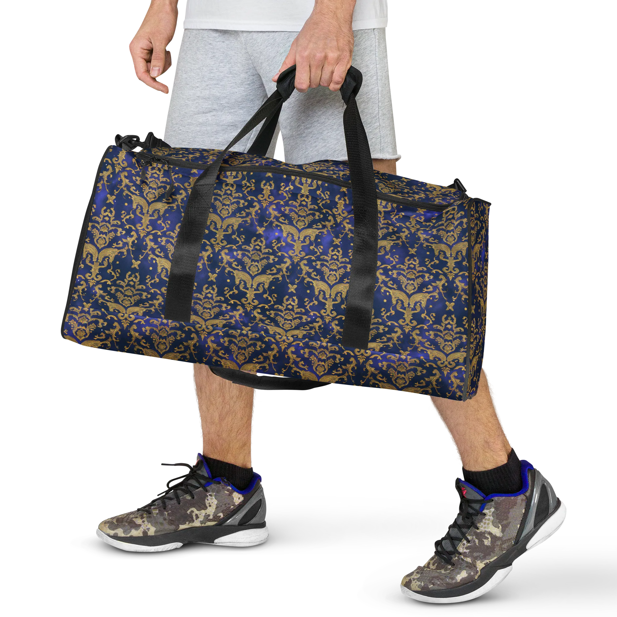 Royal Filigree on Duffle Bag — Front