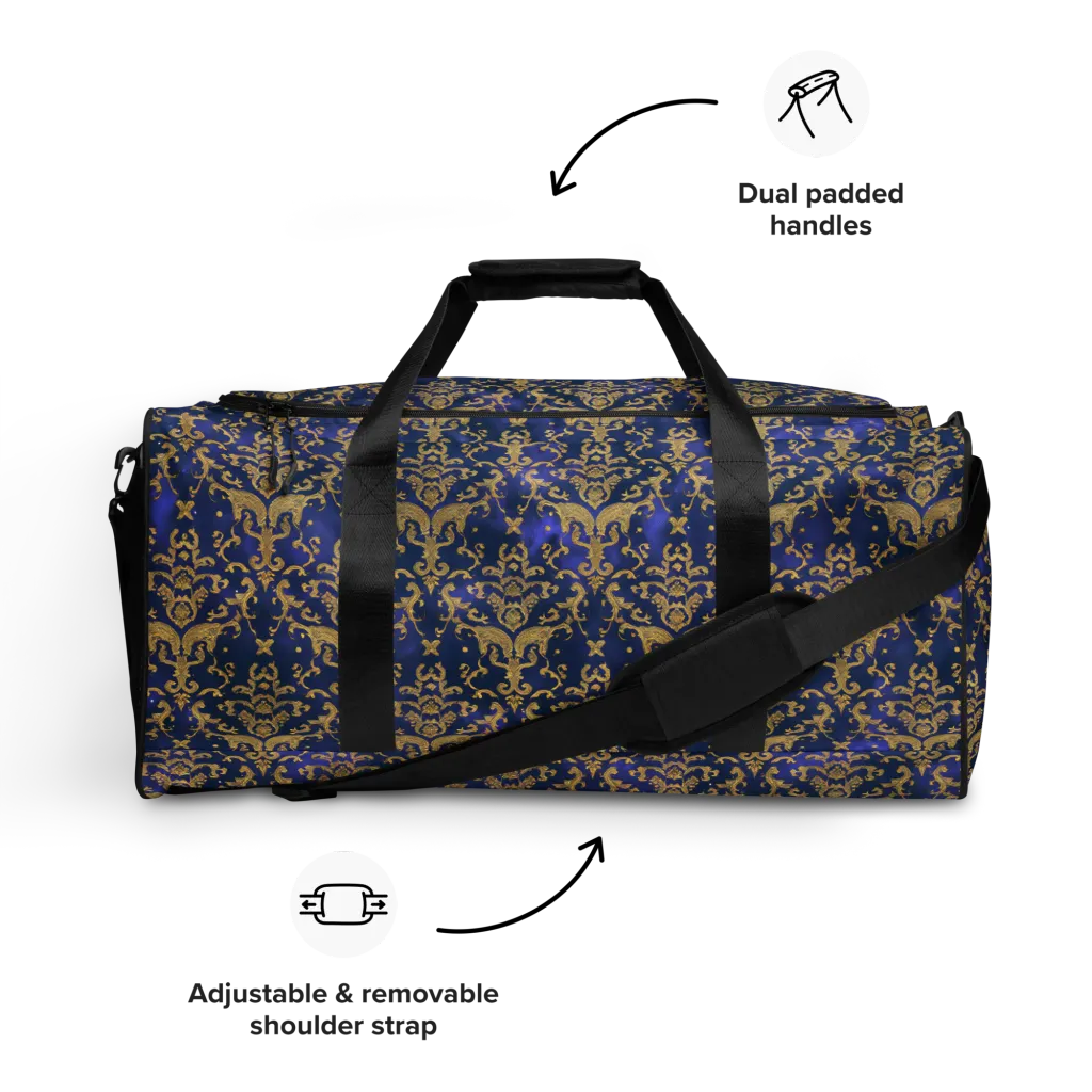 Royal Filigree on Duffle Bag — Front