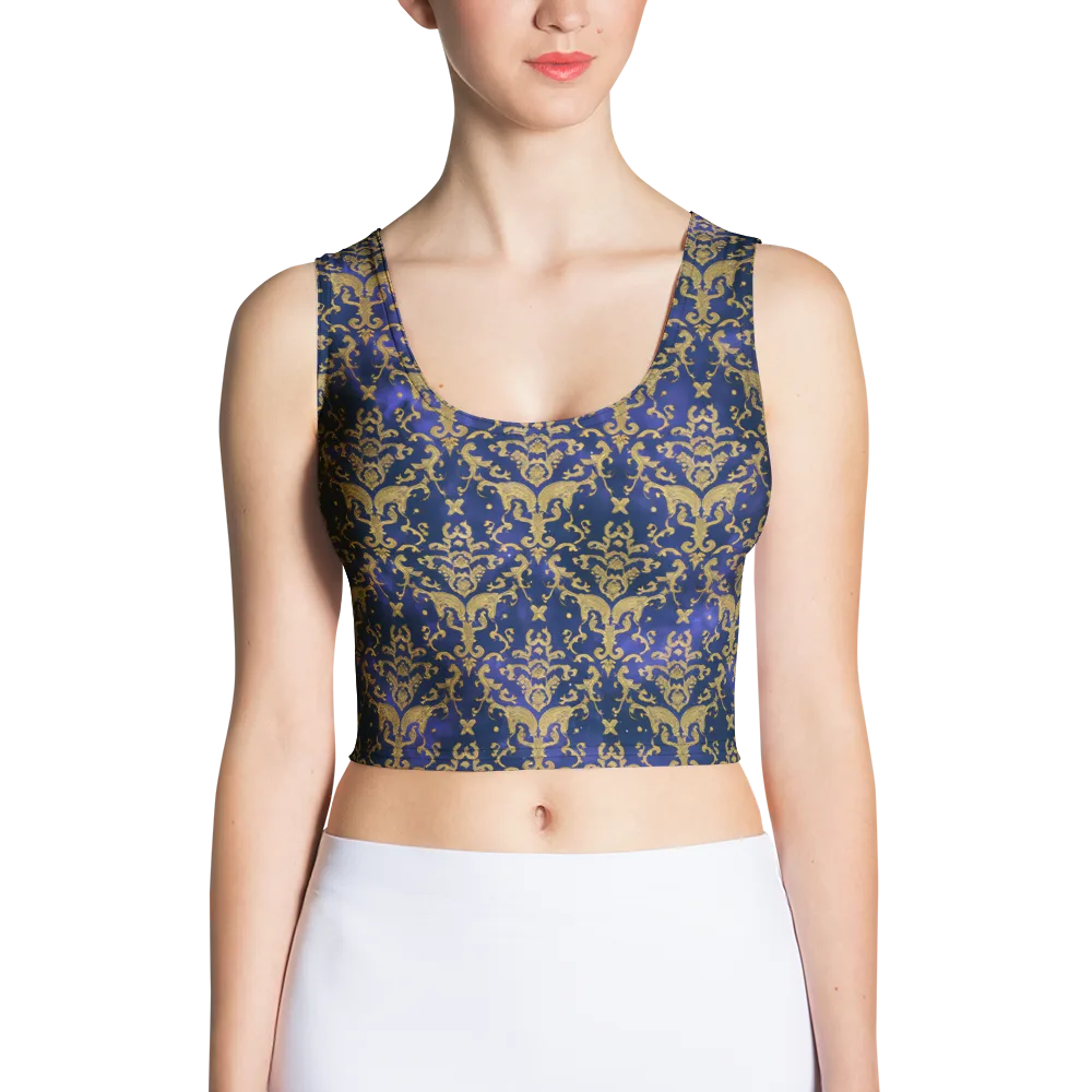 Royal Filigree on Crop Top — Front