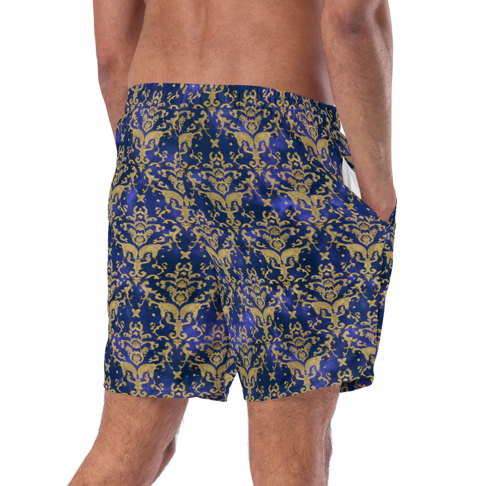 Royal Filigree on Swim Trunks — Right Back