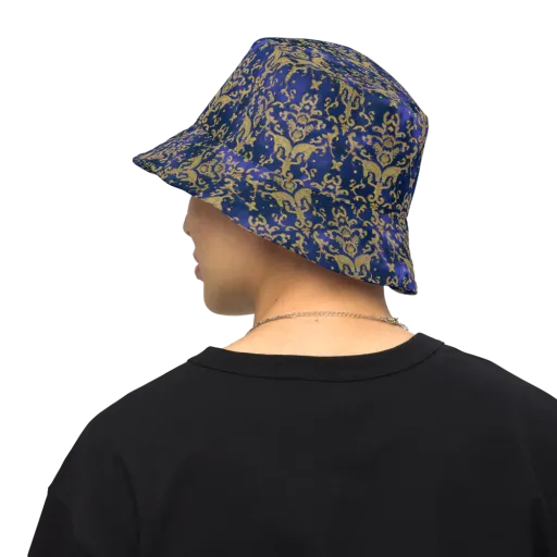 Royal Filigree on a Reversible Bucket Hat