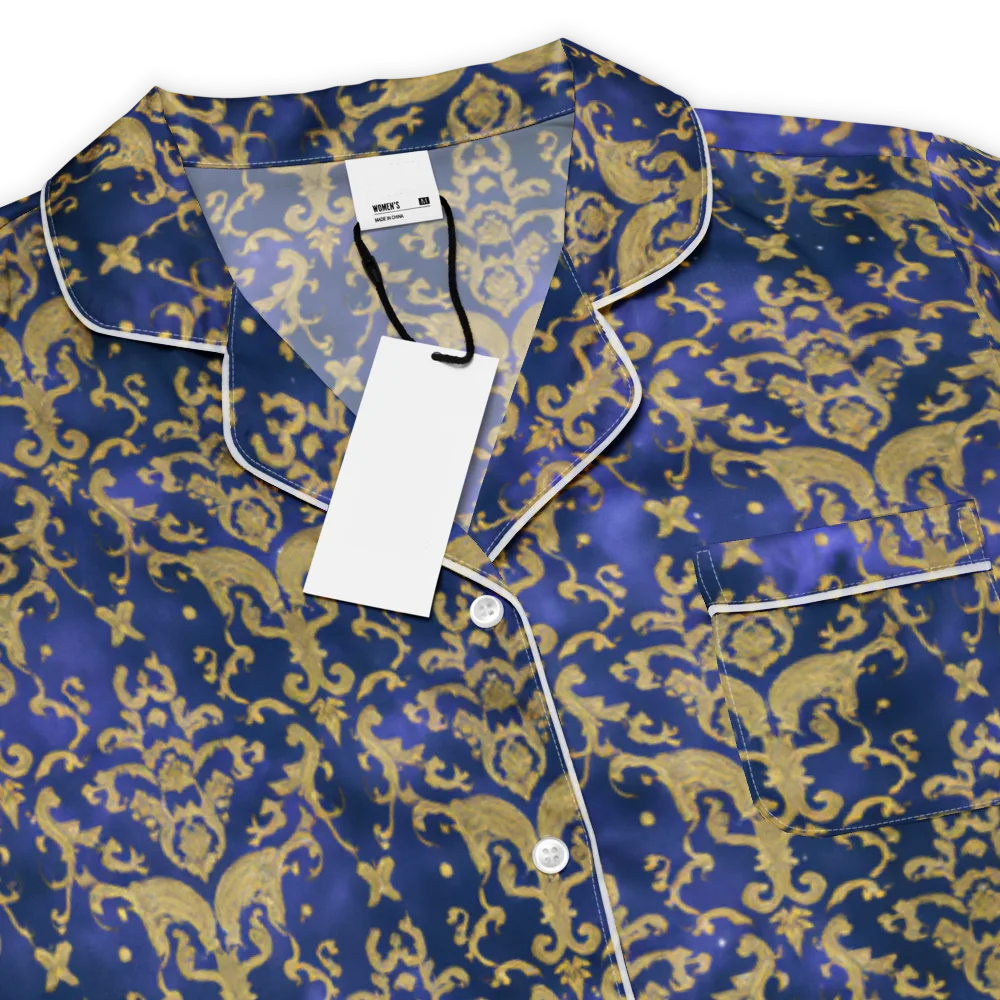 Royal Filigree on Women's Short Sleeve Pajama Top — Product details