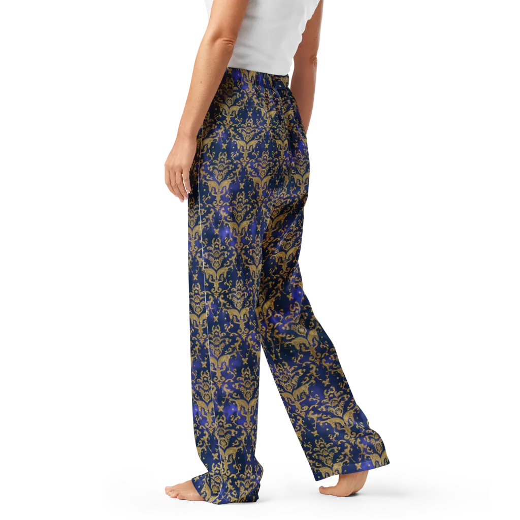 Royal Filigree on Women's Pajama Pants — Left