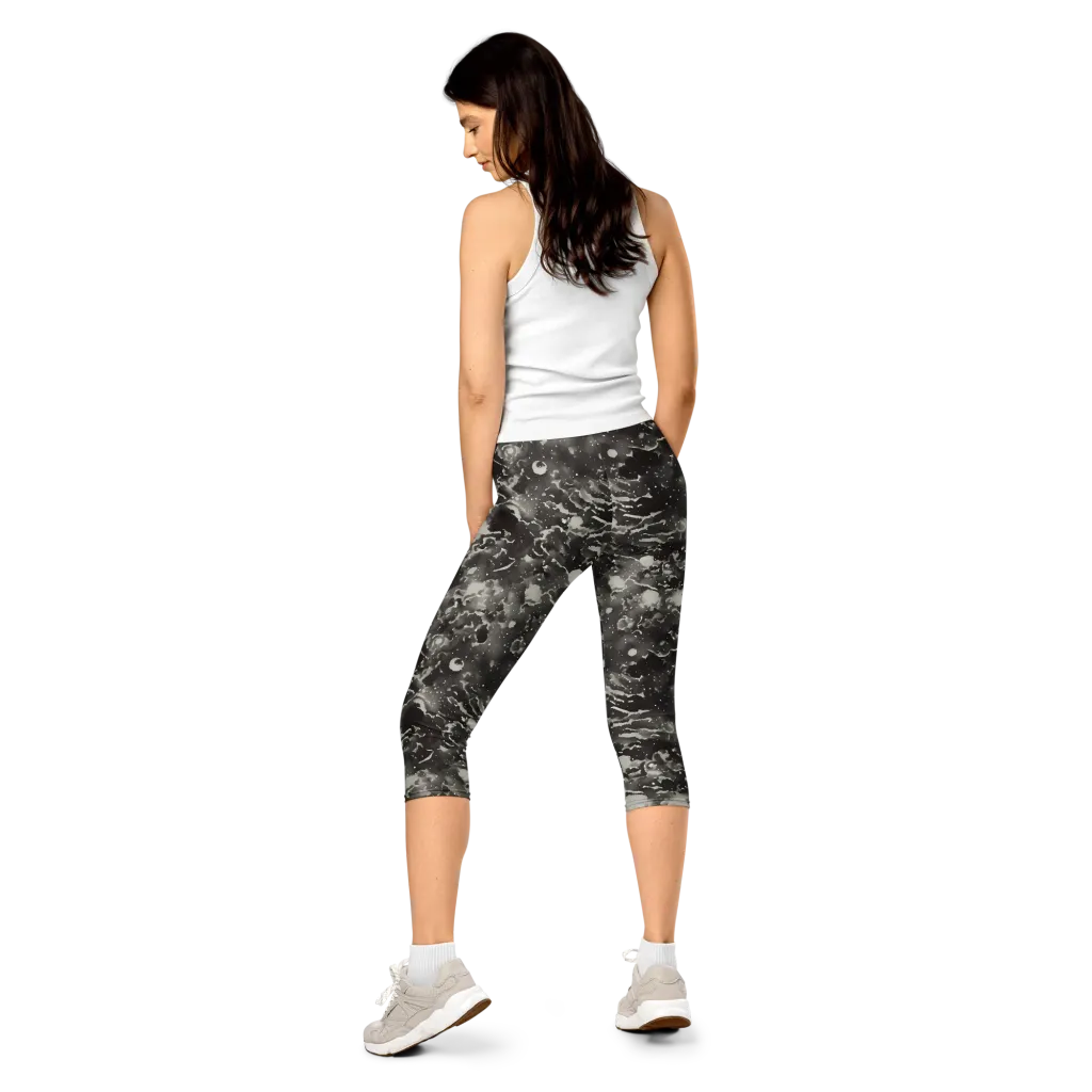 Obsidian Mist on Capri Leggings — Back