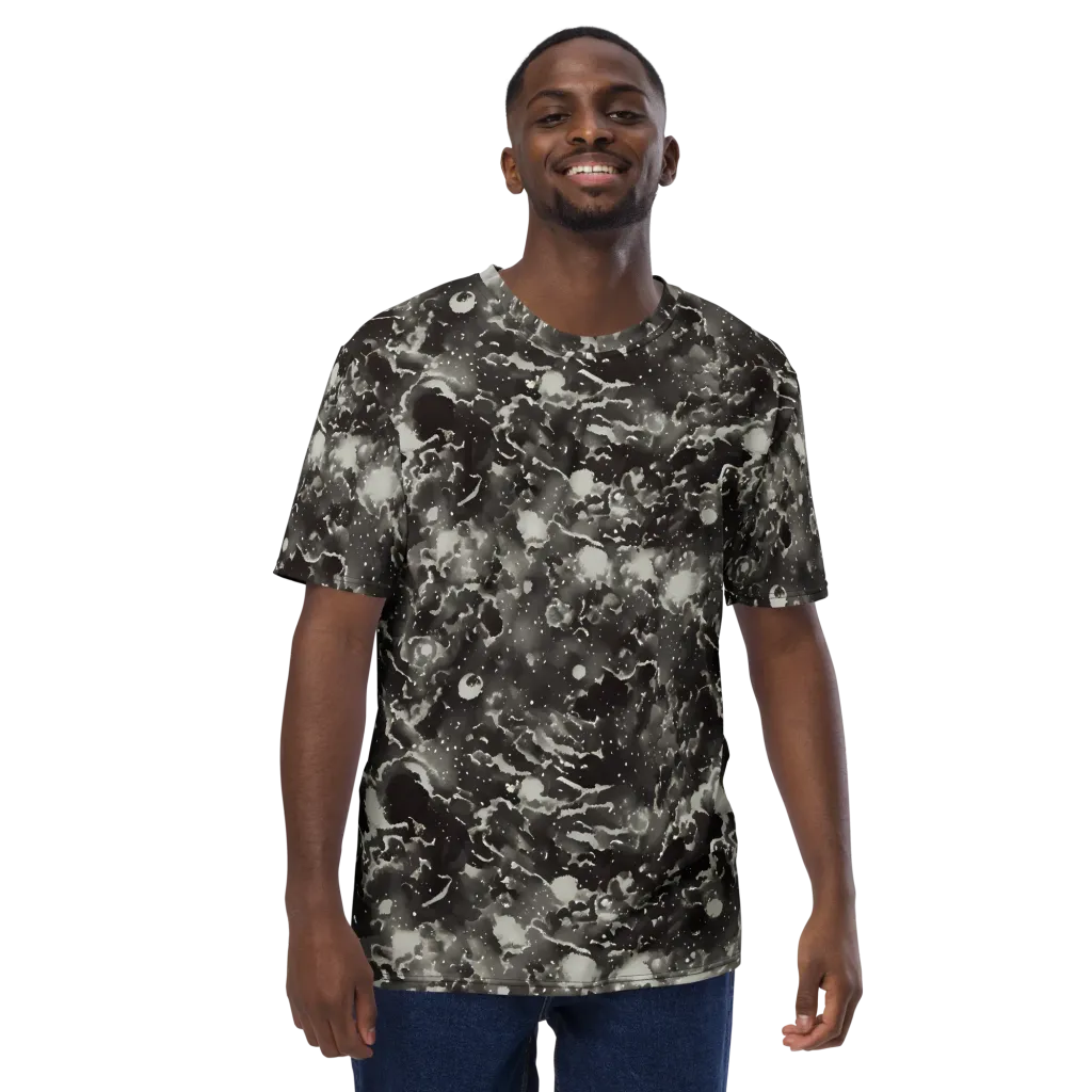 Obsidian Mist on Men's Crew Neck T-Shirt — Front
