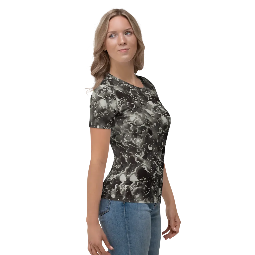 Obsidian Mist on Women's Crew Neck T-Shirt — Right
