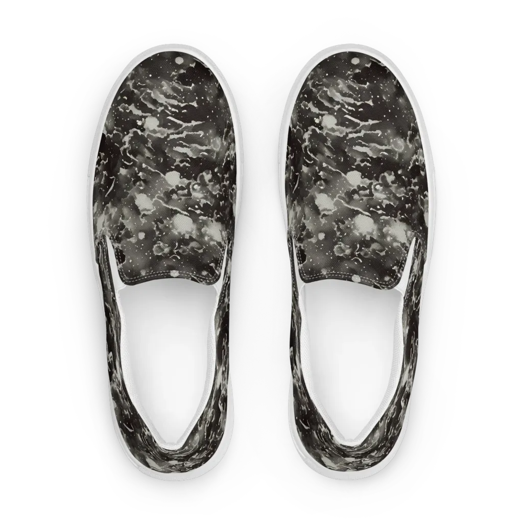 Obsidian Mist on Men's Slip-On Canvas Shoes — Front