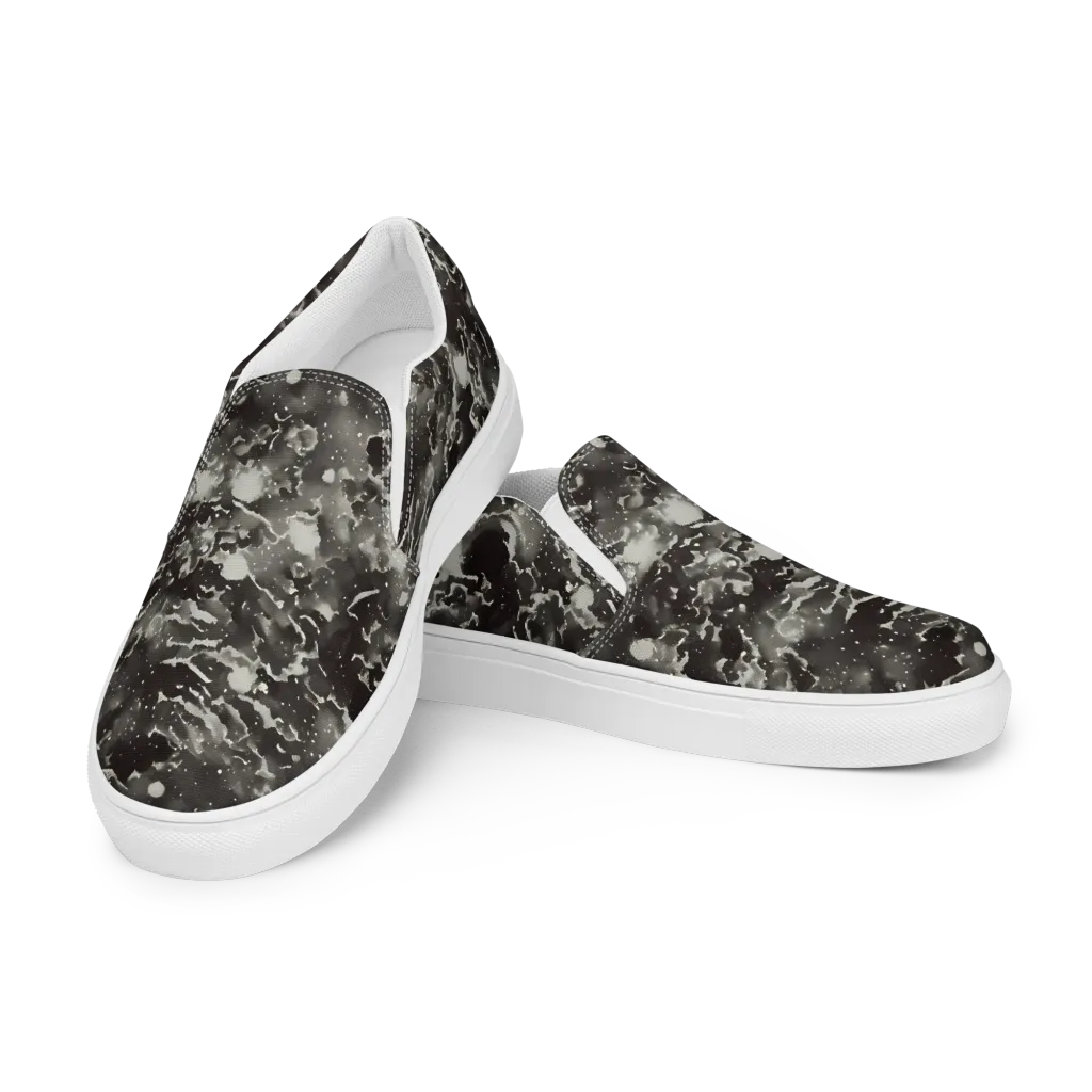 Obsidian Mist on Men's Slip-On Canvas Shoes — Left Front