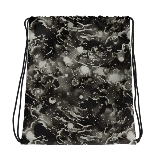 Obsidian Mist on a Drawstring Bag
