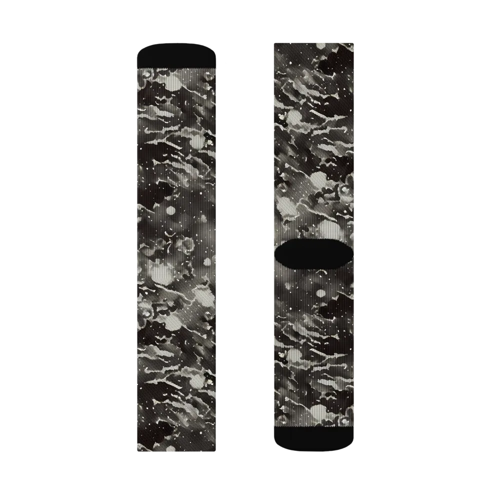 Obsidian Mist on Socks — Left Sock